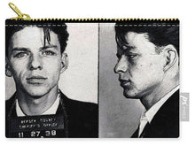 Frank Sinatra Mug Shot Painting - Carry-All Pouch