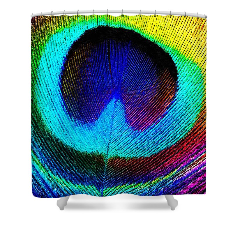 Almost Peacock - Shower Curtain
