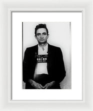 Johnny Cash Mugshot  - Framed Print