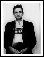 Johnny Cash Mugshot  - Framed Print