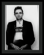 Johnny Cash Mugshot  - Framed Print