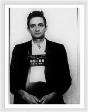 Johnny Cash Mugshot  - Framed Print