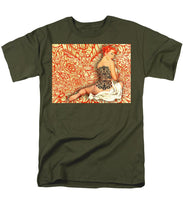 Rise Ink - Men's T-Shirt  (Regular Fit) Men's T-Shirt (Regular Fit) Pixels Military Green Small 