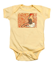 Rise Ink - Baby Onesie Baby Onesie Pixels Soft Yellow Small 