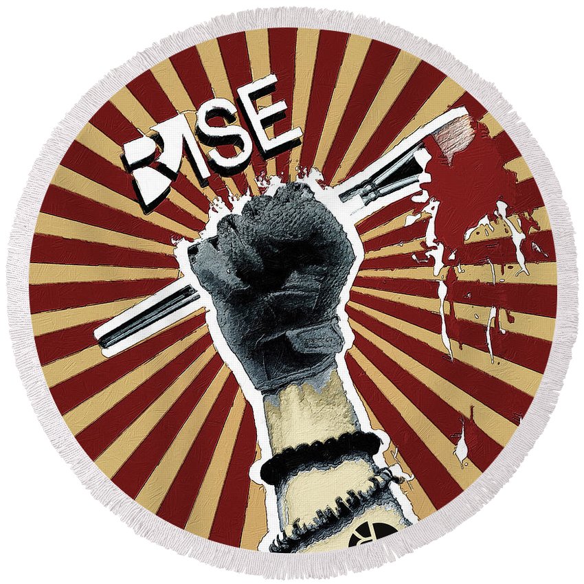 Rise - Round Beach Towel