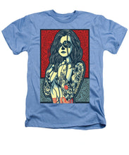 Rubino Cat Woman - Heathers T-Shirt Heathers T-Shirt Pixels Light Blue Small 