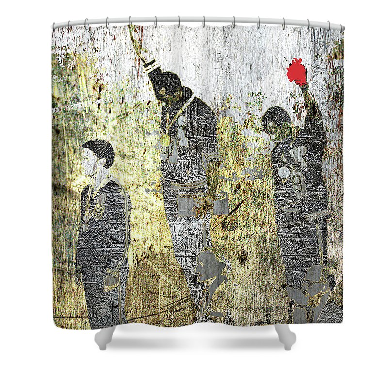 1968 Olympics Black Power Salute - Shower Curtain