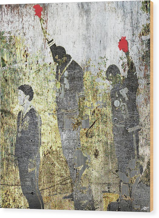 1968 Olympics Black Power Salute - Wood Print