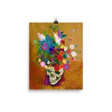 Punk Impressionist Flower Skull Tees Artist Poster