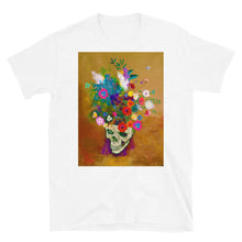 Punk Impressionist Flower Skull Tees Artist T-Shirt