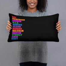 Nat Frederick Booker W.E.B Helvetica Black Lives Colorful Pillow