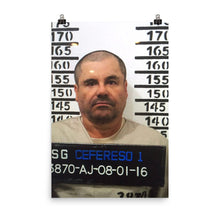 El Chapo Guzman Mug Shot Vertical Color Poster