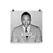 Martin Luther King Jr Mug Shot MLK Poster