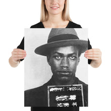 Malcolm X Mug Shot Mugshot Vertical Poster