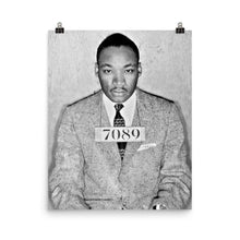Martin Luther King Jr Mug Shot MLK Poster