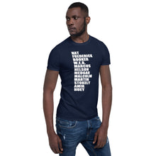 Nat Frederick Booker W.E.B Helvetica Black Lives T-Shirt