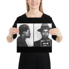 Malcolm X Mug Shot Mugshot Poster