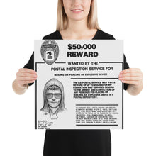 Unabomber Ted Kaczynski Wanted Poster 11 Poster