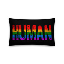 Rainbow Human Vintage Style Gay Pride Gift Colorful Pillow