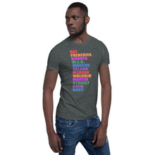 Nat Frederick Booker W.E.B Helvetica Black Lives Colorful T-Shirt