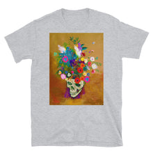 Punk Impressionist Flower Skull Tees Artist T-Shirt