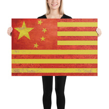 Chinese American Chinese-American Flag Poster