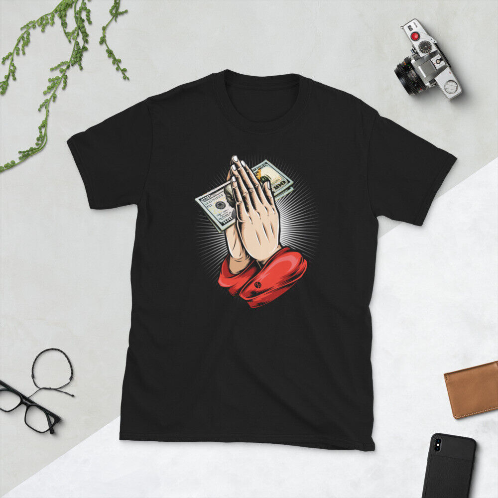 Rubino Money Calling Gangster Entrepreneur Christmas Gift Praying Hands T-Shirt