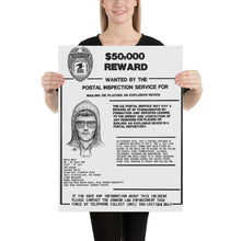 Unabomber Ted Kaczynski Wanted Poster 11 Poster