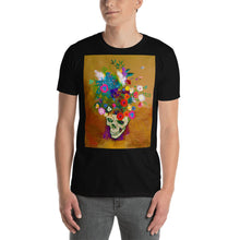 Punk Impressionist Flower Skull Tees Artist T-Shirt
