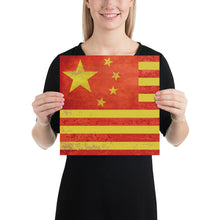 Chinese American Chinese-American Flag Poster