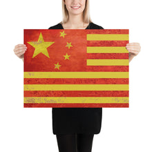 Chinese American Chinese-American Flag Poster