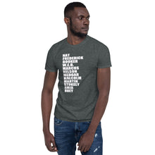Nat Frederick Booker W.E.B Helvetica Black Lives T-Shirt