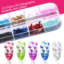 Nail Art Brush, Teenitor 3D Nail Art Decorations Kit with Nail Pen Designer Dotting Tools Colors Holographic Butterfly Nail Glitter Foil Flakes Nail Tape Strips and Multi-Color Nails Rhinestones