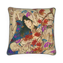 Japan Japanese Print Woman Wind Pillow