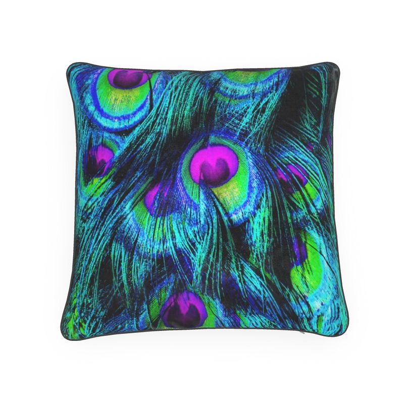 Peacock or Flower Bird Environment Wildlife Nature Feathers Pillow