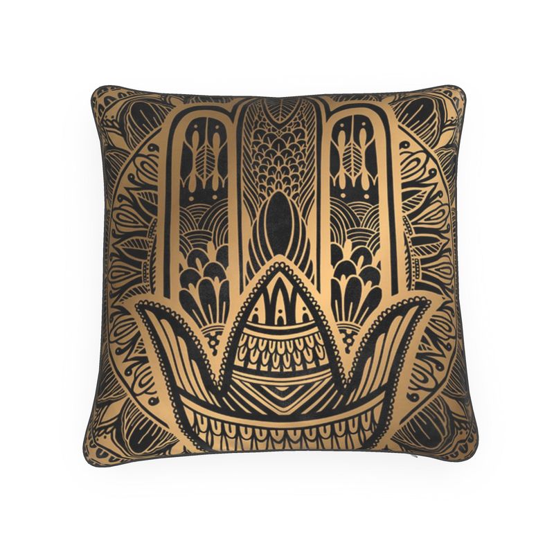 Rubino Zen Lotus Flower Hand Yoga Mandala Asia Purple T-Shirt Tee Tees Gold Circle