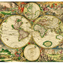 Old World Map Gold