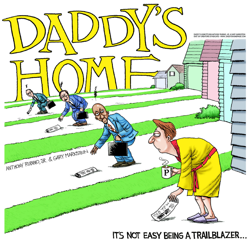 Daddy's Home Driveway BOOK & COMICS Rubino Creative Fine Art   