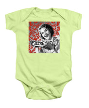 A Housewife Bakes - Baby Onesie Baby Onesie Pixels Soft Green Small 