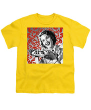 A Housewife Bakes - Youth T-Shirt Youth T-Shirt Pixels Yellow Small 