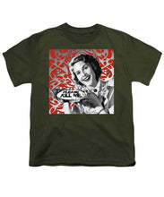 A Housewife Bakes - Youth T-Shirt Youth T-Shirt Pixels Military Green Small 
