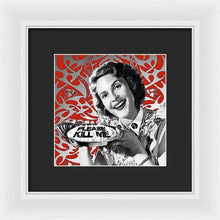 A Housewife Bakes - Framed Print Framed Print Pixels 8.000" x 8.000" White Black