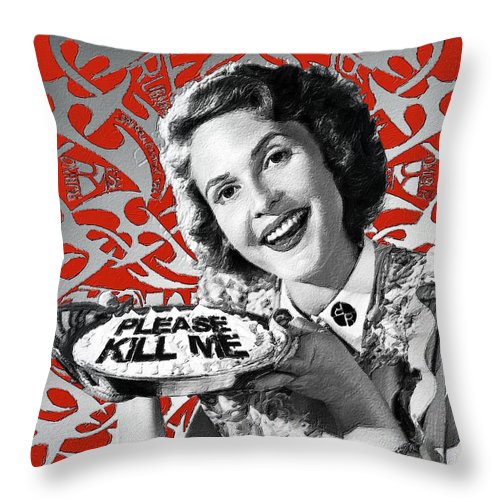 A Housewife Bakes - Throw Pillow Throw Pillow Pixels 14