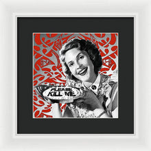 A Housewife Bakes - Framed Print Framed Print Pixels 10.000" x 10.000" White Black