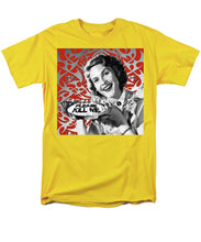 A Housewife Bakes - Men's T-Shirt  (Regular Fit) Men's T-Shirt (Regular Fit) Pixels Yellow Small 