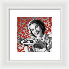 A Housewife Bakes - Framed Print Framed Print Pixels 8.000" x 8.000" White White