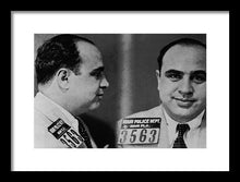 Al Capone Mug Shot 1931 Horizontal - Framed Print