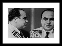 Al Capone Mug Shot 1931 Horizontal - Framed Print