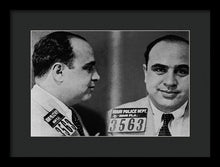 Al Capone Mug Shot 1931 Horizontal - Framed Print