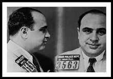 Al Capone Mug Shot 1931 Horizontal - Framed Print